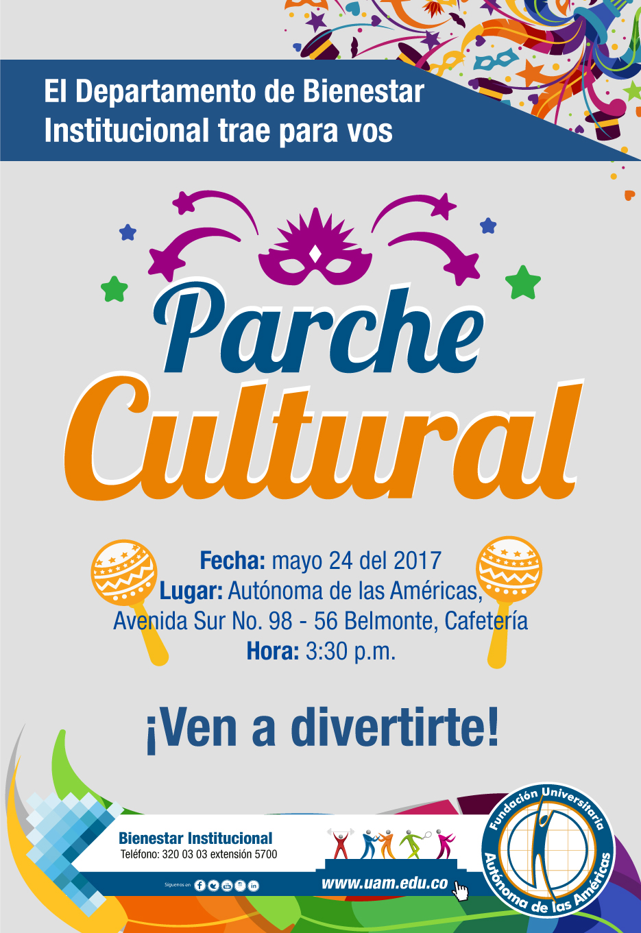 Afiche Parchecultural 24 De Mayo 2017