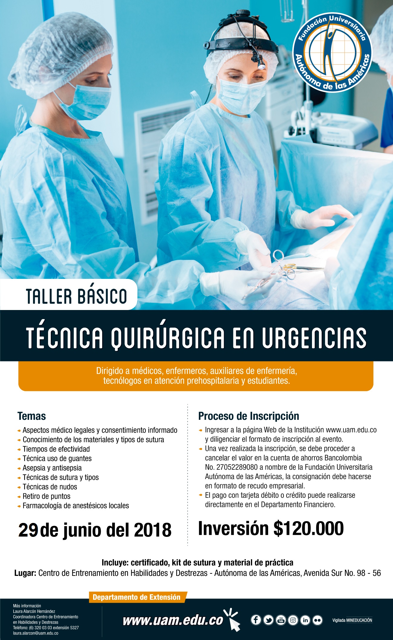 Taller Básico De Técnica Quirúrgica En Urgencias. 29 De Junio