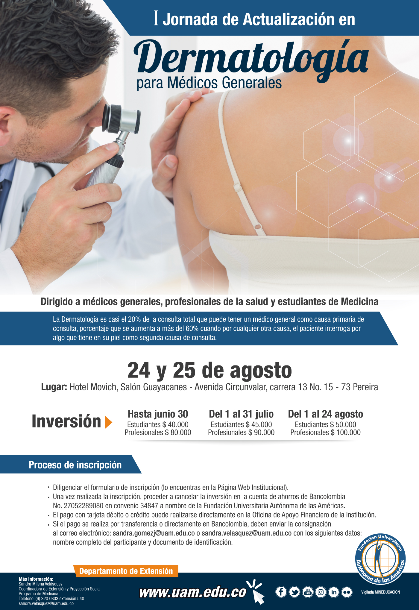 I Congreso De Dermatologia Pauta Afiche